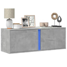 Tv-wandmeubel van bewerkt hout in grijs sonoma voor een nette woonkamer - Betongrijs / 1 / 100 cm - Tv-meubels