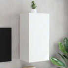 Tv-wandmeubelen met rgb led-verlichting voor een stijlvolle woonkamer - Wit / 40.5 x 35 x 80 cm / 1 - Tv-meubels
