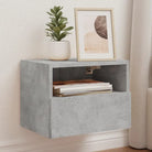 Tv-wandmeubels van bewerkt hout voor een opgeruimde woonkamer - Betongrijs / 1 / 40 cm - Tv-meubels