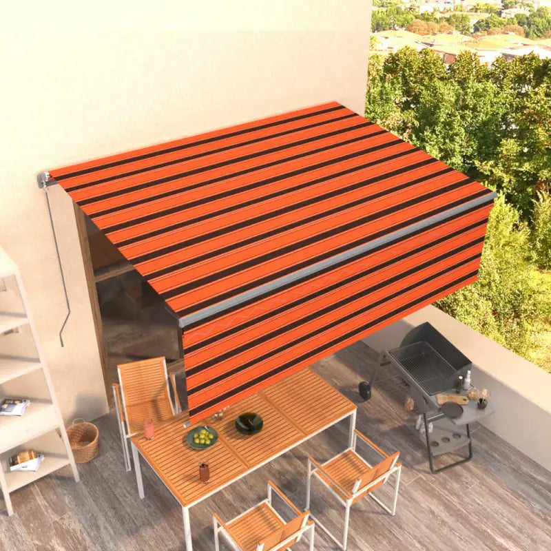 Uitschuifbare aluminium buitenluifel voor schaduw en koelte - Multikleur / 4 x 3 m / 1 - Zonwering