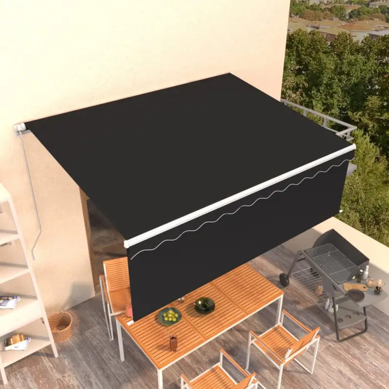 Uitschuifbare Buitenluifel met Aluminium Frame - Antraciet / 4.5 x 3 m / 1 - Zonwering