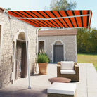 Uitschuifbare buitenluifel met gepoedercoat aluminium frame - Multikleur / 300 x 250 cm / 1 - Zonwering