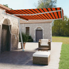 Uitschuifbare buitenluifel met gepoedercoat aluminium frame - Multikleur / 400 x 350 cm / 1 - Zonwering