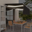 Uitschuifbare buitenluifel met roestvrij aluminium frame - Antraciet / 4.5 x 3 m / 1 - Zonwering