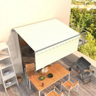 Uitschuifbare buitenluifel met roestvrij aluminium frame - Crème / 3 x 2.5 m / 1 - Zonwering