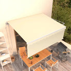 Uitschuifbare buitenluifel met roestvrij aluminium frame - Crème / 4 x 3 m / 1 - Zonwering