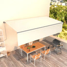 Uitschuifbare buitenluifel met roestvrij aluminium frame - Crème / 6 x 3 m / 1 - Zonwering
