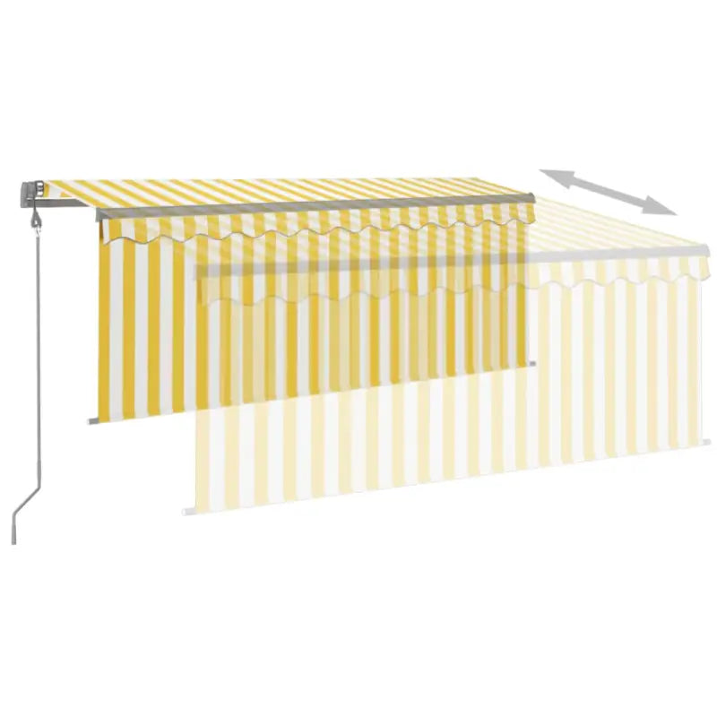 Uitschuifbare buitenluifel met roestvrij aluminium frame - Zonwering