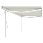 Uitschuifbare buitenluifel met stevig gepoedercoat aluminium frame - Crème / 5 x 3.5 m / 1 - Zonwering