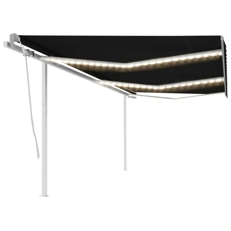 Uitschuifbare buitenluifel met stevig gepoedercoat aluminium frame - Antraciet / 6 x 3.5 m / 1 - Zonwering