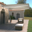 Uitschuifbare luifel met gepoedercoat aluminium en automatische bediening - Crème / 400 x 350 cm / 1 - Zonwering