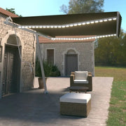 Uitschuifbare luifel met gepoedercoat aluminium en automatische bediening - Zonwering