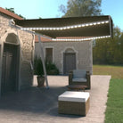 Uitschuifbare luifel met gepoedercoat aluminium en automatische bediening - Antraciet / 500 x 350 cm / 1 - Zonwering