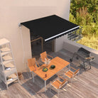 Uitschuifbare luifel met gepoedercoat aluminium frame voor buitenruimte - Antraciet / 300 x 250 cm / 1 - Zonwering
