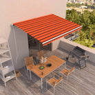 Uitschuifbare luifel met gepoedercoat aluminium frame voor buitenruimte - Multikleur / 400 x 350 cm / 1 - Zonwering