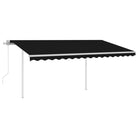 Uitschuifbare luifel met gepoedercoat aluminium frame automatisch - Zonwering