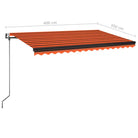 Uitschuifbare luifel met gepoedercoat aluminium frame voor koelte buiten - Zonwering