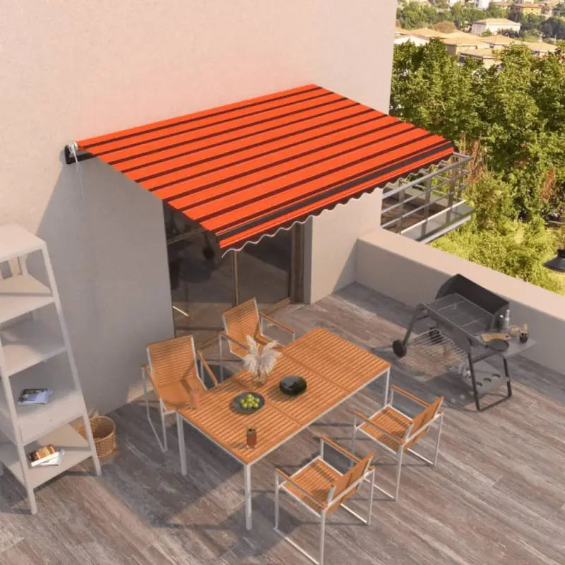Uitschuifbare luifel met gepoedercoat aluminium frame voor koelte buiten - Zonwering