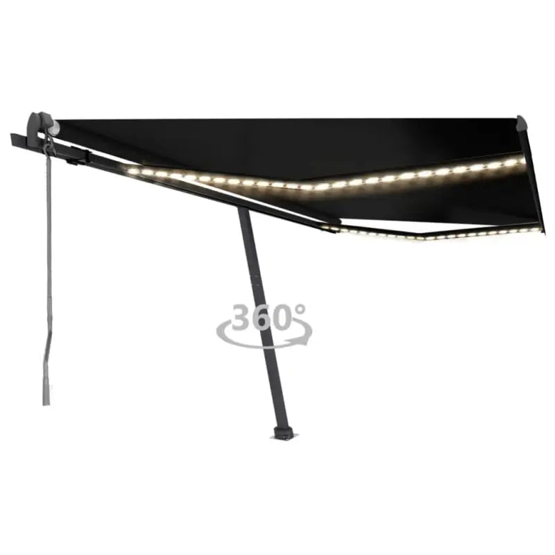 Uitschuifbare luifel met gepoedercoat aluminium voor buitenplezier - Antraciet / 400 x 350 cm / 1 - Zonwering