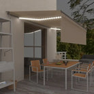 Uitschuifbare luifel met gepoedercoat aluminium voor buitenruimte - Crème / 5 x 3 m / 1 - Zonwering