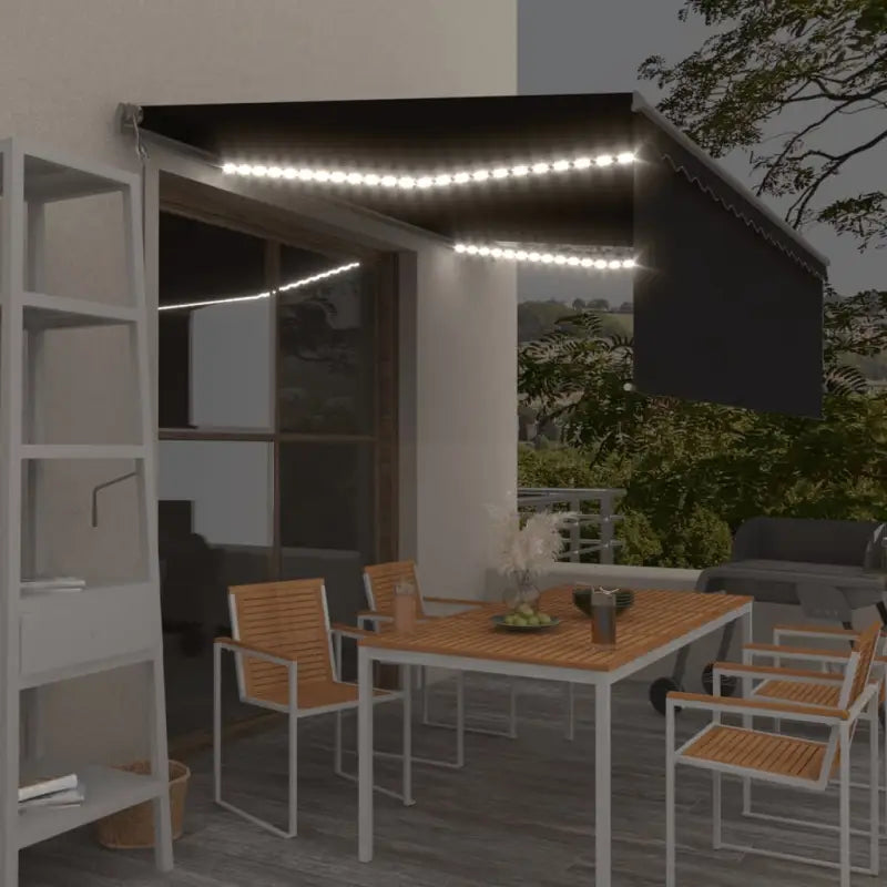 Uitschuifbare luifel met gepoedercoat aluminium voor buitenruimte - Antraciet / 4 x 3 m / 1 - Zonwering