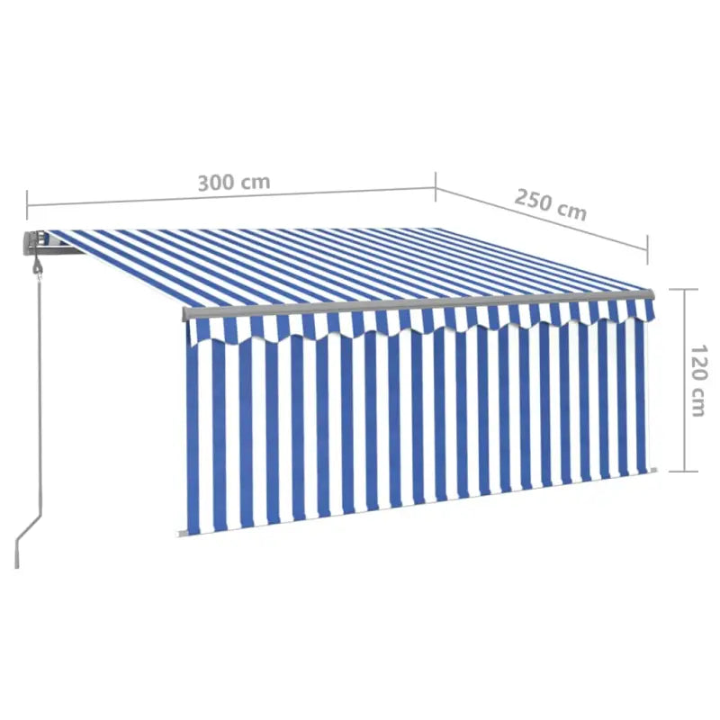 Uitschuifbare luifel met gepoedercoat aluminium voor buitenruimte - Zonwering