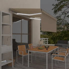 Uitschuifbare luifel met gepoedercoat aluminium voor buitenruimte - Crème / 3.5 x 2.5 m / 1 - Zonwering