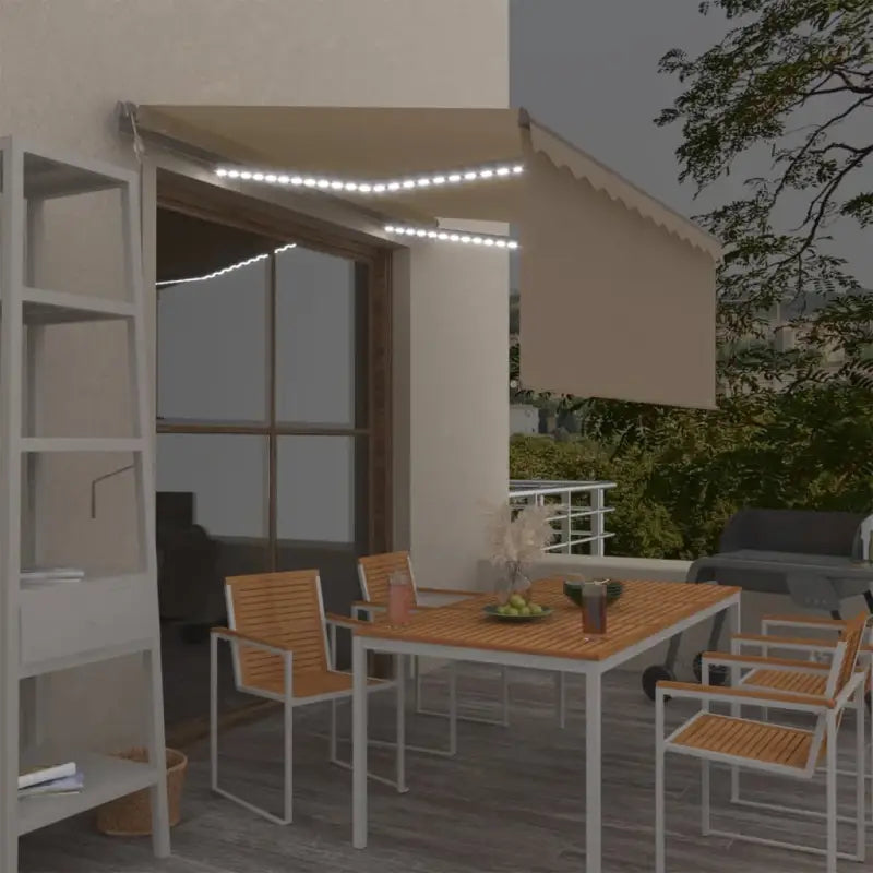 Uitschuifbare luifel met gepoedercoat aluminium voor buitenruimte - Crème / 3.5 x 2.5 m / 1 - Zonwering