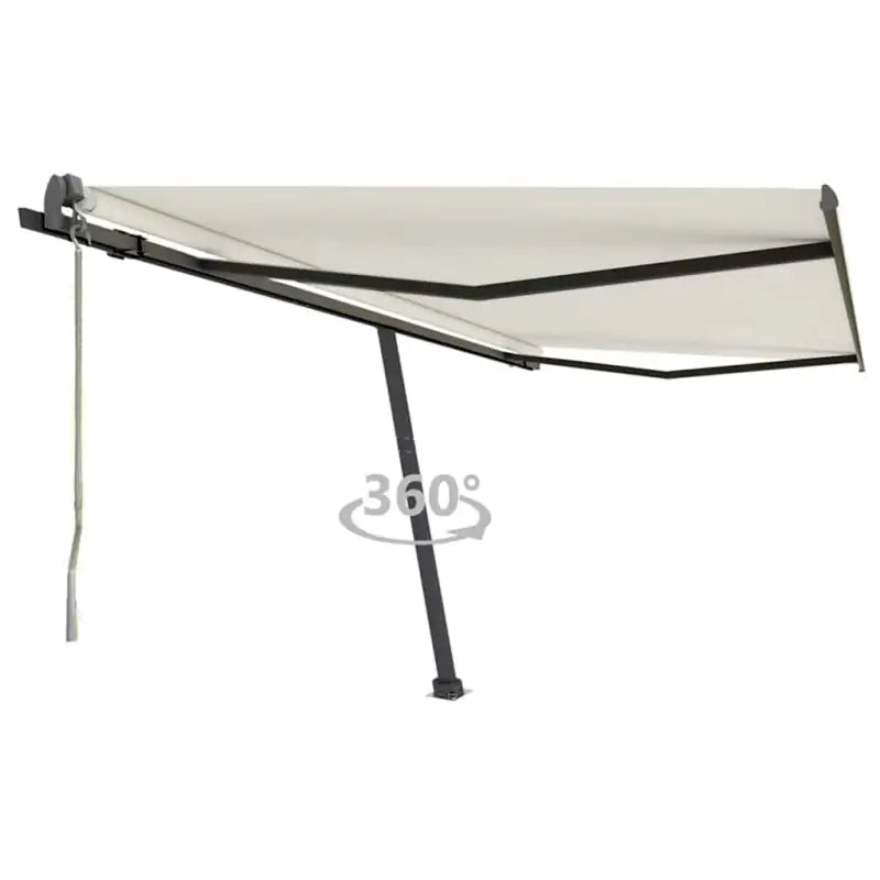 Uitschuifbare luifel met gepoedercoat aluminium voor buitenruimte - Crème / 400 x 300 cm / 1 - Zonwering