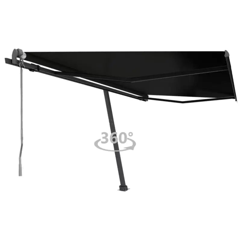 Uitschuifbare luifel met gepoedercoat aluminium voor buitenruimte - Antraciet / 400 x 350 cm / 1 - Zonwering