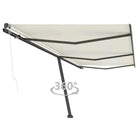 Uitschuifbare luifel met gepoedercoat aluminium voor buitenruimte - Crème / 600 x 300 cm / 1 - Zonwering