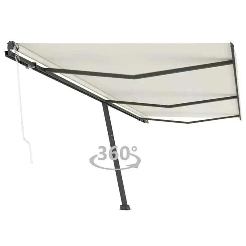 Uitschuifbare luifel met gepoedercoat aluminium voor buitenruimte - Crème / 600 x 300 cm / 1 - Zonwering