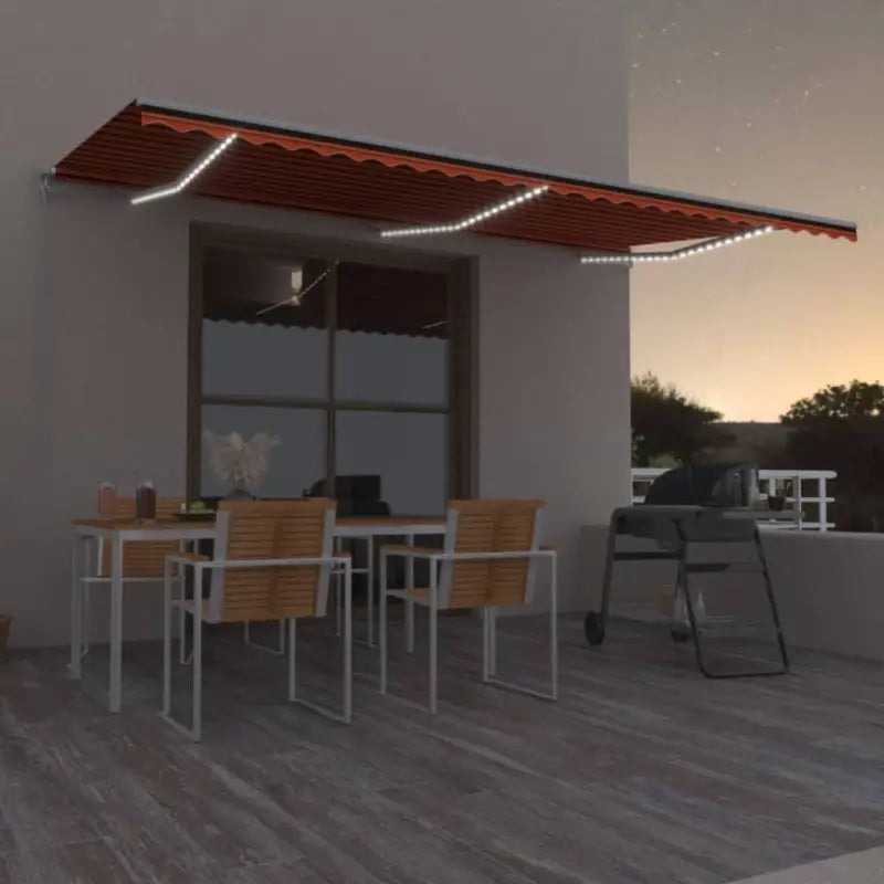 Uitschuifbare luifel met gepoedercoat aluminium voor koele buitenruimtes - Multikleur / 600 x 350 cm / 1 - Zonwering