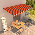 Uitschuifbare luifel met gepoedercoat aluminium voor koelte in je tuin - Multikleur / 600 x 300 cm / 1 - Zonwering