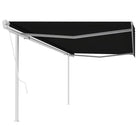 Uitschuifbare luifel met gepoedercoat aluminium voor schaduw en koelheid - Antraciet / 5 x 3 m / 1 - Zonwering