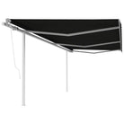 Uitschuifbare luifel met gepoedercoat aluminium voor schaduw en koelheid - Antraciet / 6 x 3.5 m / 1 - Zonwering