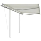 Uitschuifbare luifel met gepoedercoat aluminium voor schaduw en koelheid - Crème / 3 x 2.5 m / 1 - Zonwering