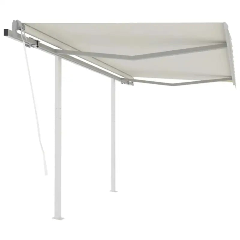 Uitschuifbare luifel met gepoedercoat aluminium voor schaduw en koelheid - Crème / 3.5 x 2.5 m / 1 - Zonwering