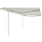 Uitschuifbare luifel met gepoedercoat aluminium voor schaduw en koelheid - Crème / 4 x 3.5 m / 1 - Zonwering