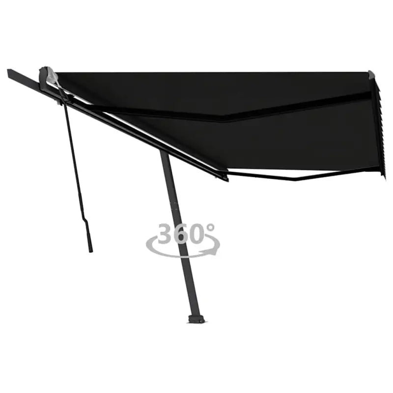 Uitschuifbare luifel met gepoedercoat aluminium voor schaduw buiten - Antraciet / 500 x 300 cm / 1 - Zonwering