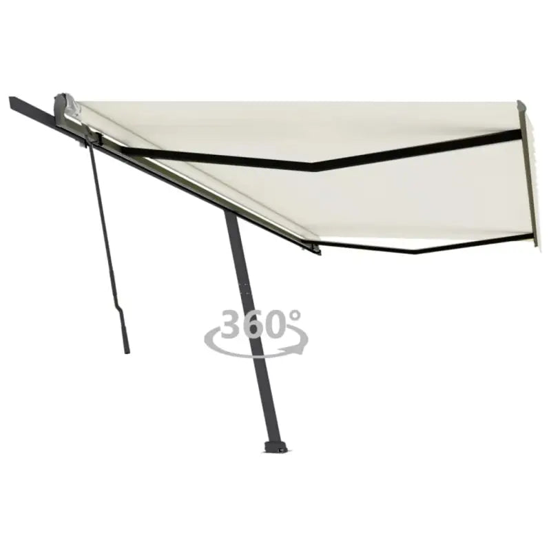 Uitschuifbare luifel met gepoedercoat aluminium voor schaduw buiten - Crème / 500 x 300 cm / 1 - Zonwering