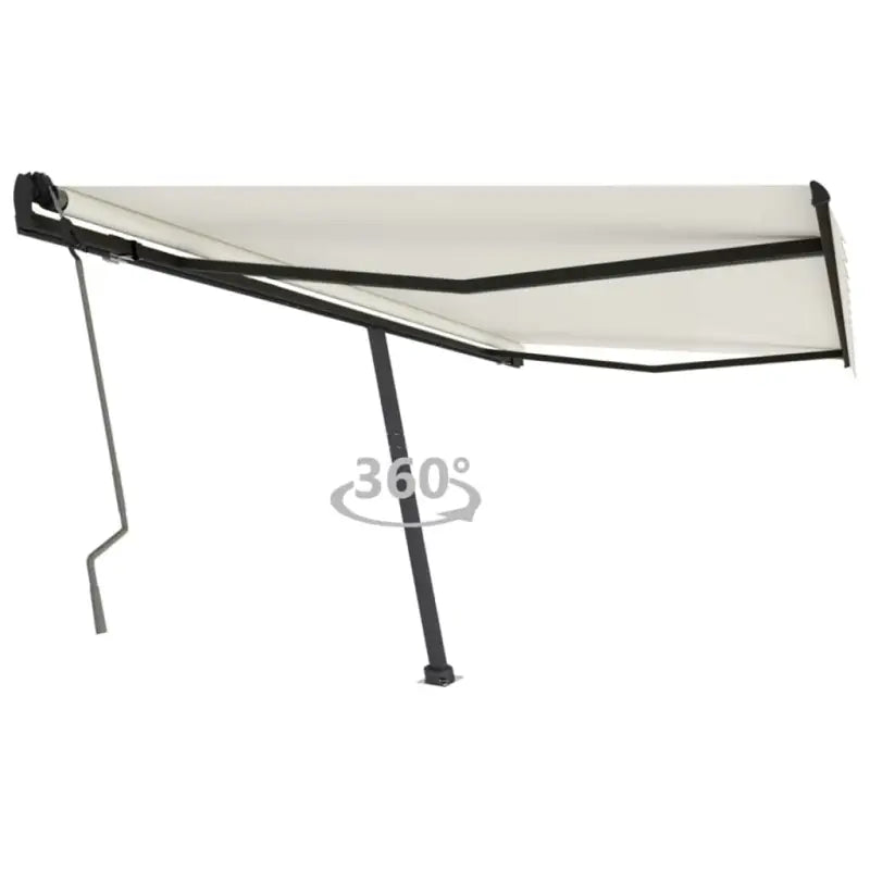 Uitschuifbare luifel met gepoedercoat aluminium voor schaduw buiten - Crème / 400 x 350 cm / 1 - Zonwering
