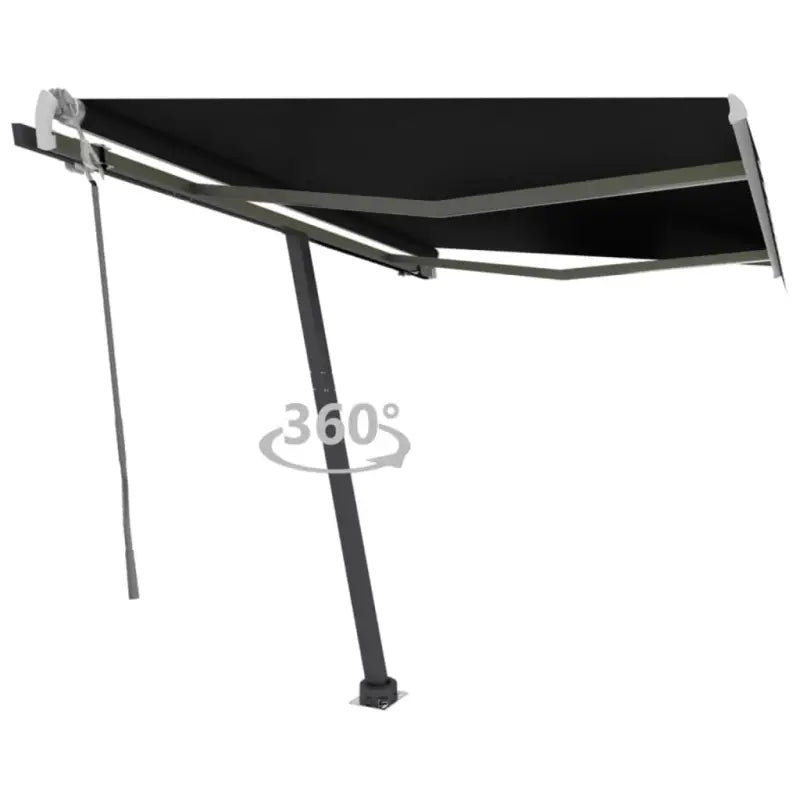 Uitschuifbare luifel met gepoedercoat aluminium voor schaduw buiten - Antraciet / 300 x 250 cm / 1 - Zonwering