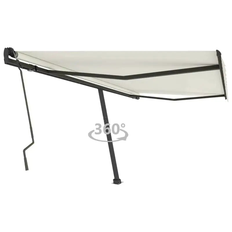 Uitschuifbare luifel met gepoedercoat aluminium voor schaduw buiten - Crème / 400 x 300 cm / 1 - Zonwering