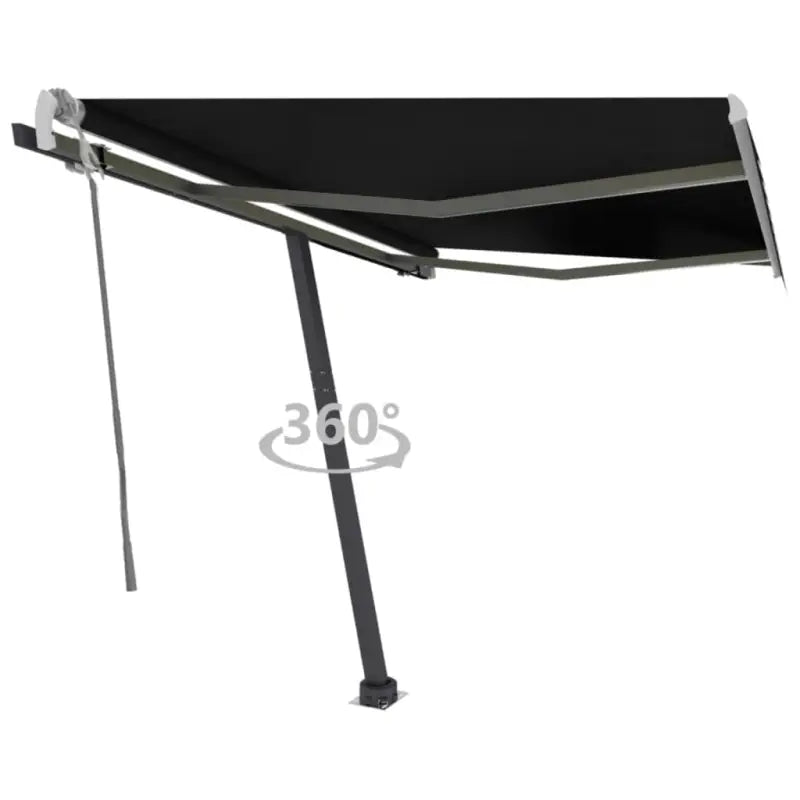 Uitschuifbare luifel met gepoedercoat aluminium voor schaduw buiten - Antraciet / 350 x 250 cm / 1 - Zonwering