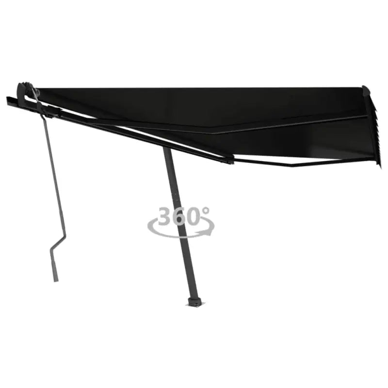 Uitschuifbare luifel met gepoedercoat aluminium voor schaduw buiten - Antraciet / 400 x 350 cm / 1 - Zonwering