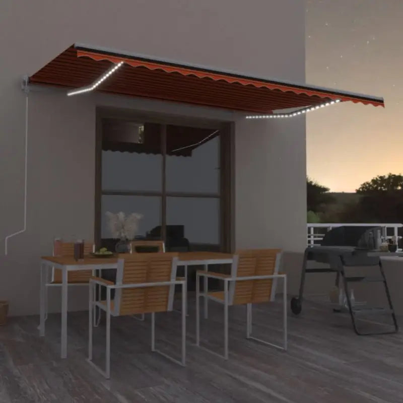 Uitschuifbare luifel van gepoedercoat aluminium voor automatische bescherming - Multikleur / 500 x 300 cm / 1