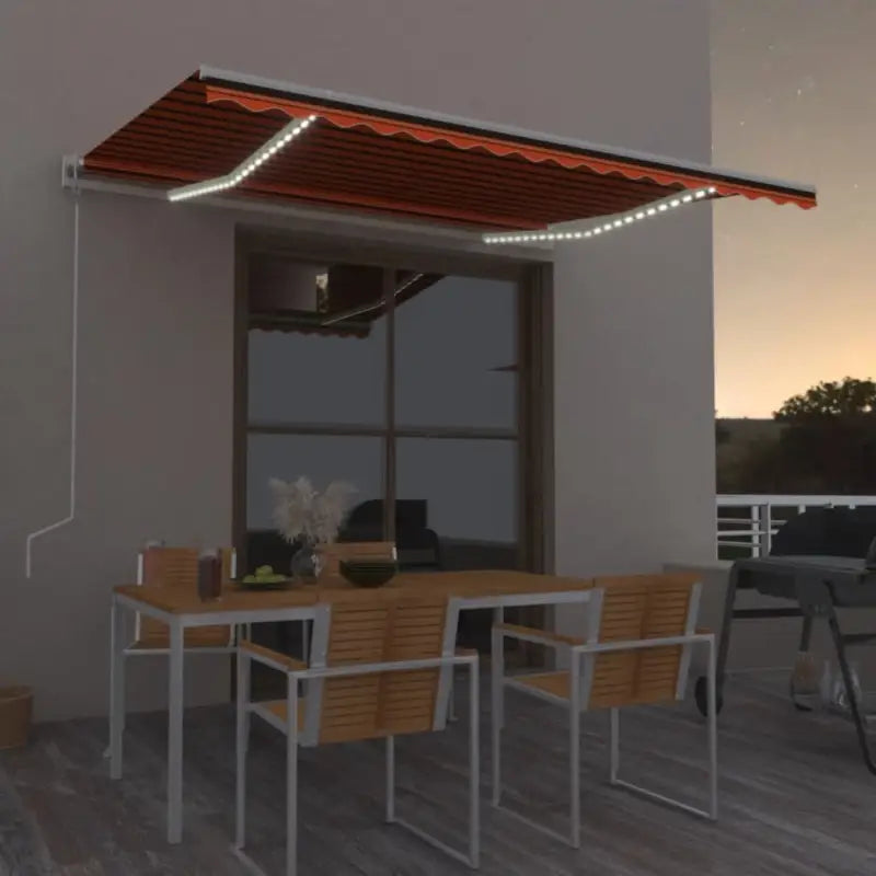 Uitschuifbare luifel van gepoedercoat aluminium voor automatische bescherming - Multikleur / 450 x 300 cm / 1
