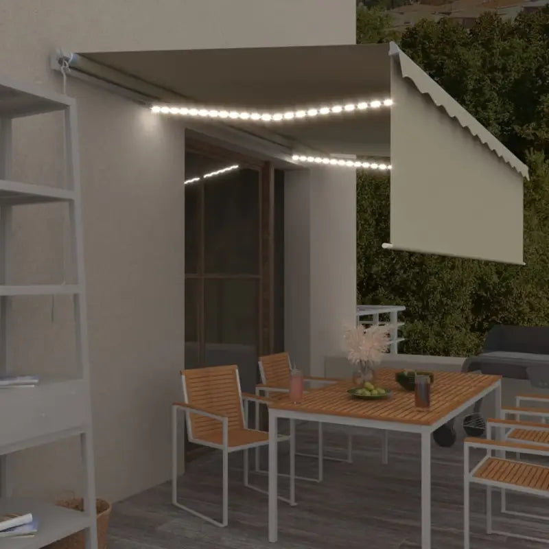 Uitschuifbare Luifel voor Koelere Buitenruimtes - Crème / 5 x 3 m / 1 - Zonwering