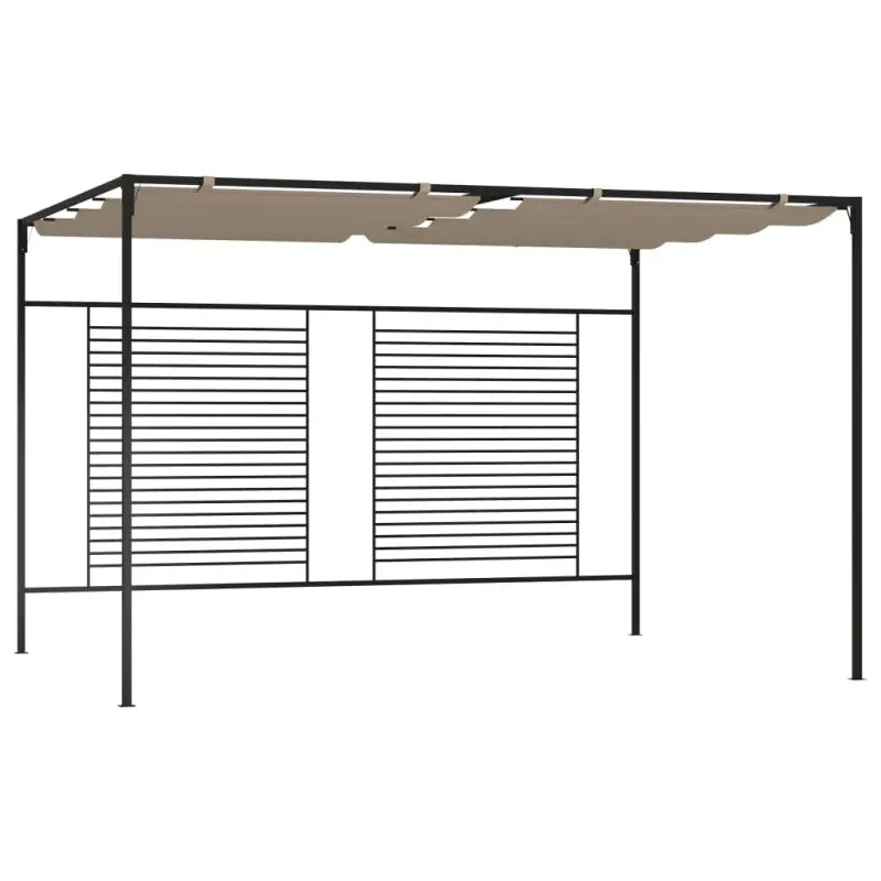 Uittrekbaar dak partytent voor tuinfeesten en BBQ’s - Taupe / 1 - Partytenten & prieëlen